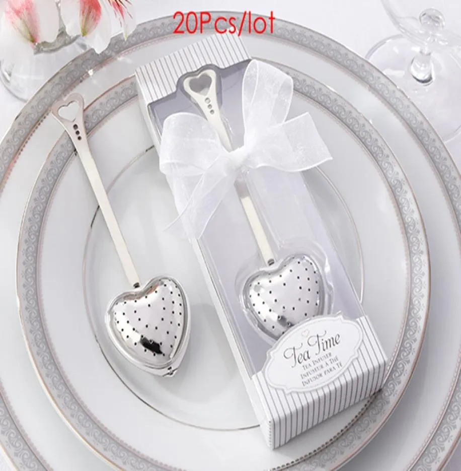 هدايا Love Kitchen لضيوف Heart Tea Infuser Wedding Hirves and Bridal Shower Party Favors2139913