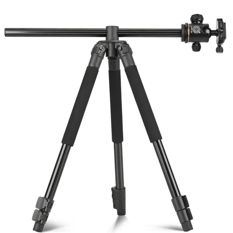 MONOPODS QZSD Q308H Kamera Enine Merkezi Tripod 63.3 "Canon Nikon DSLR Kamera Video Kamera için Çanta Panoramik Çekim ile