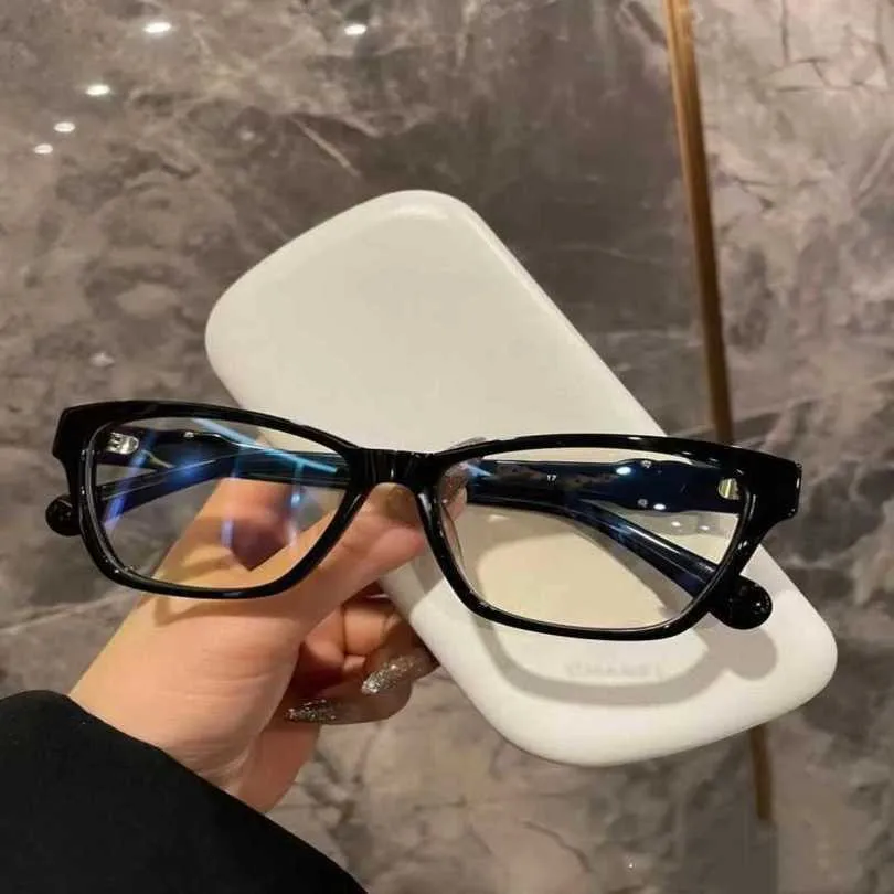 2024 Модные мужские роскошные дизайнерские женские солнцезащитные очки рама оптических линз Большие простые очки для лица могут быть оснащены линзами миопии