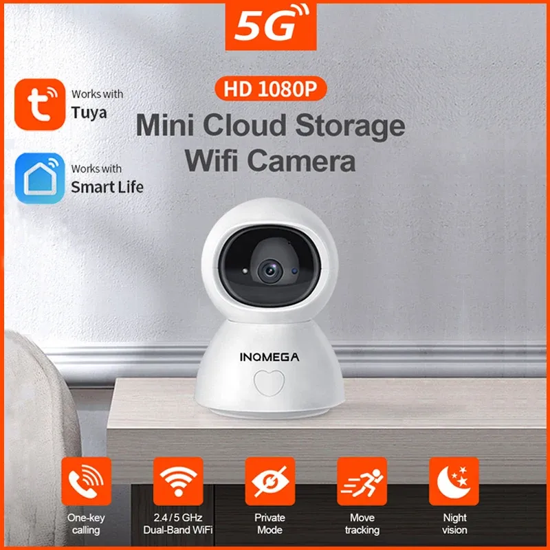 Kameras inqmega 5G Tuya Kamera ip dwuzakresowe wifi 1080p hdzzenie nocne z wykorzystaniem podczerwieni niania elektoniczna baby Monito