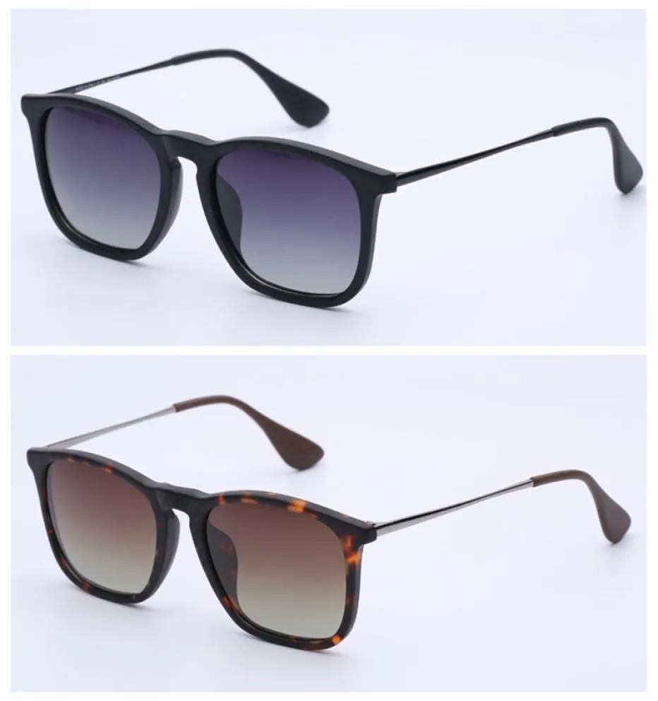 Lunettes de soleil de qualité supérieure Chris Real Polarisé Lences hommes Femmes Lunettes de soleil avec packages de boîtiers en cuir marron ou noir accessor 3724716