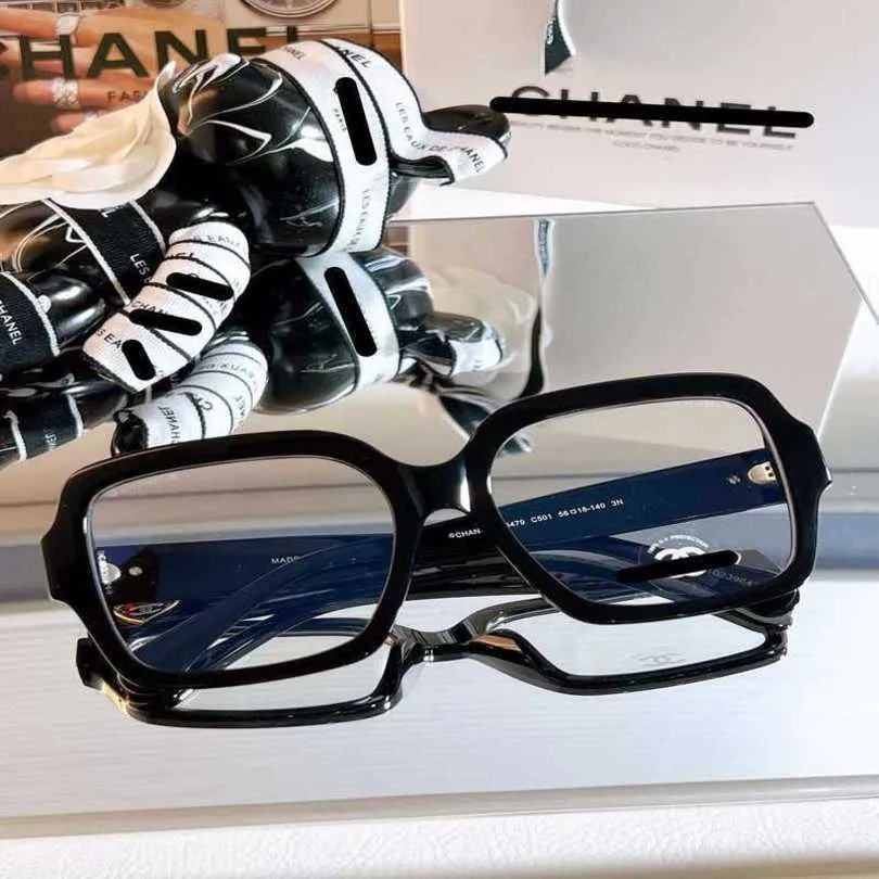 2024 Mode von Luxusdesignerin neuer Sonnenbrillen für Männer und Frauen vor Ins Net rot mit der gleichen Brille für Frauen große Rahmenlinsen, um dünn zu zeigen