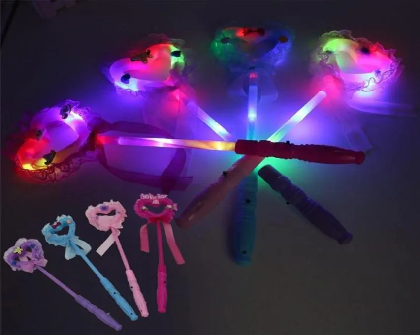 Kids Toy Brinqued Stick Stick LED LUZES TRADO GIRLA LACE PROJA PLÁSTICA AMOR FESTIVA DE FESTIVAL FLASH STL Stick Iluminação contínua para 685475985