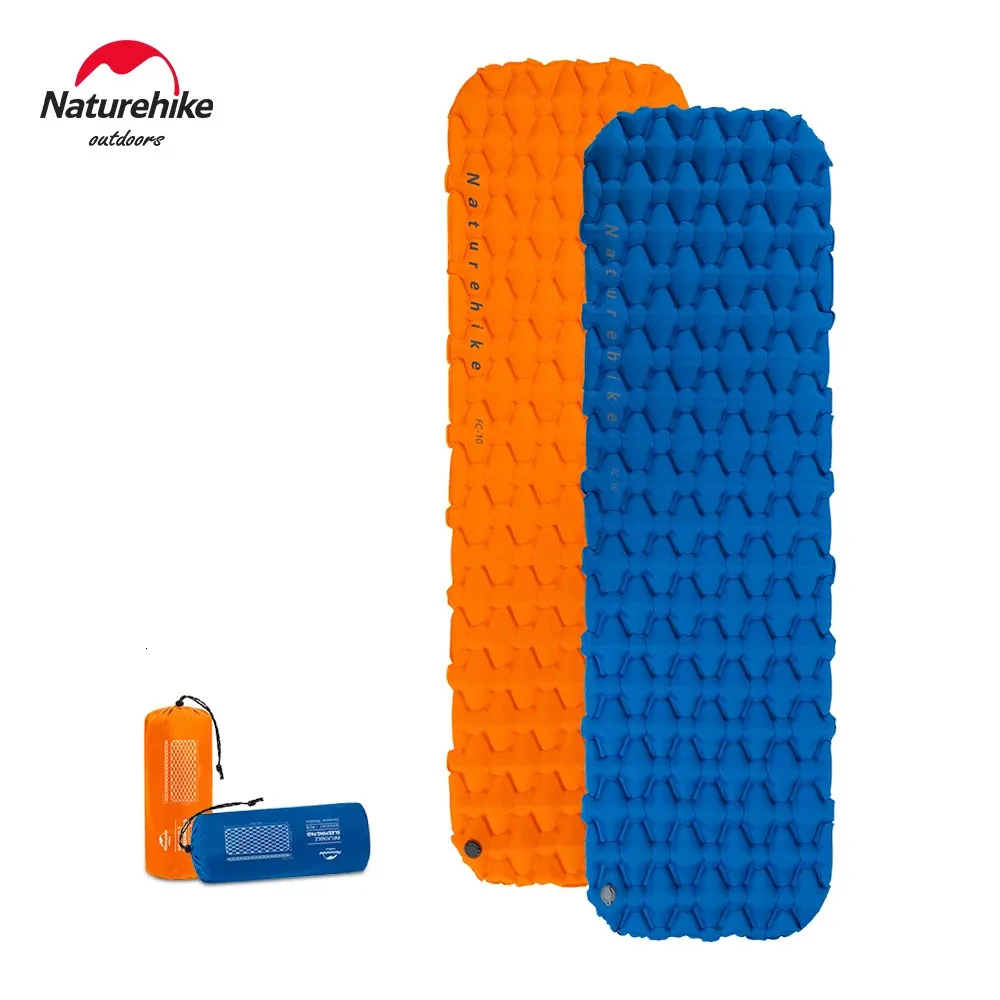 Nadmuchiwany materac Camping Air Ultralight Outdoor Sleeping Pad Solding Łóżko piesze matrycy 240325