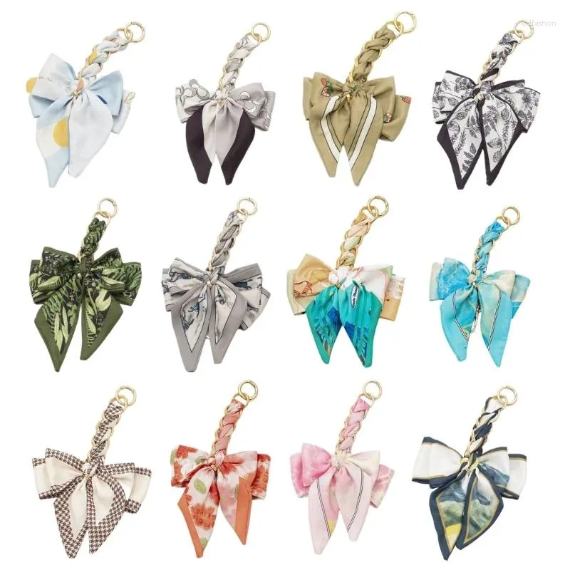 Keychains Adjustable Bag Chain Butterfly Bow Extension For Shoulder Straps Handbag Accessories With Aluminium Twist Clasps Y08E