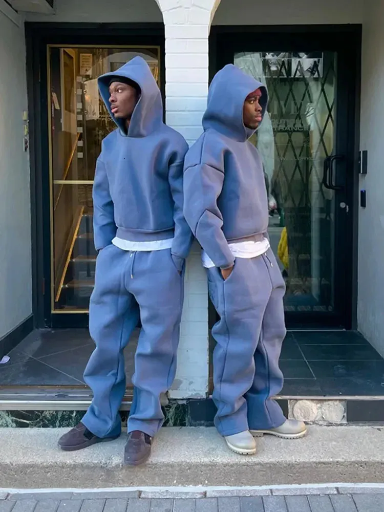 Grey Sweat Suits Matching Sweatpants Suit: Matching Couples Hooded