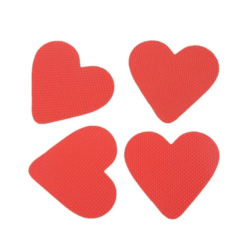 2024 Love Heart High Heel Anti-slip Self-Adhesive Protective Sole Stickers Red Love shape Non-slip Protect Pads Cushion Insole Sure,