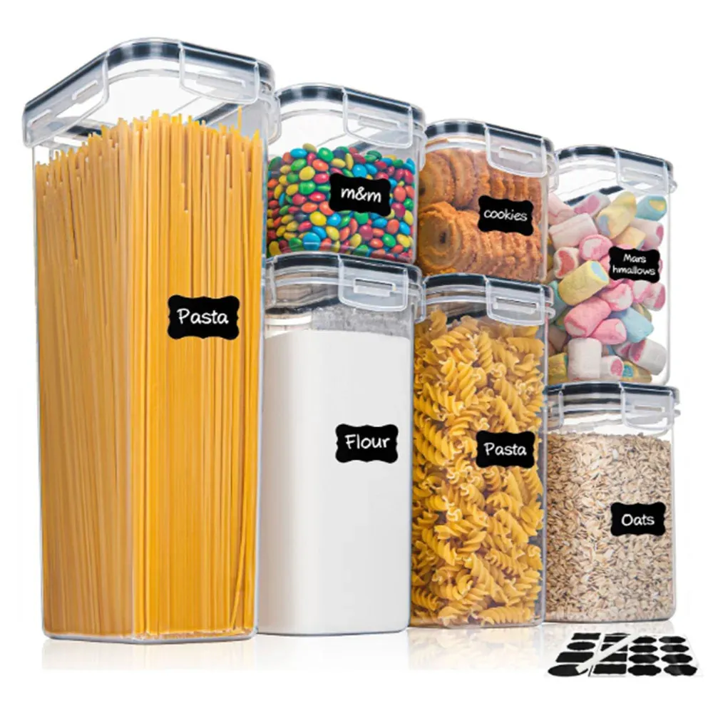 Contenedor De Almacenamiento De Grano Sellado Multipropósito Para Cocina, Caja De Almacenamiento De Alimentos Y Cereal De Plástico - China Caja De Almacenamiento De Cereal Y Caja De Cereal Precio