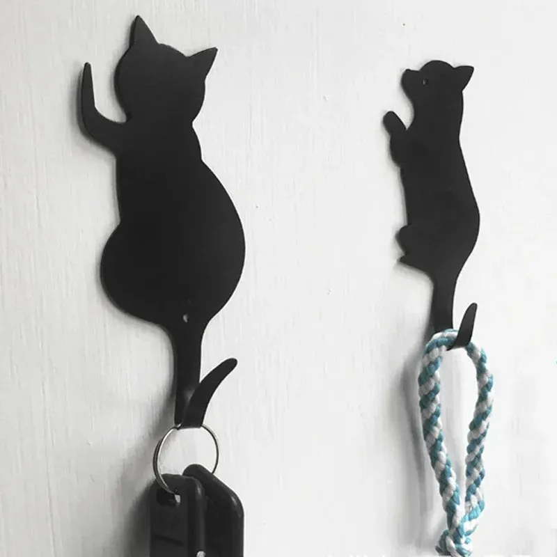 Mignon de mur de queue de chat mignon crochets