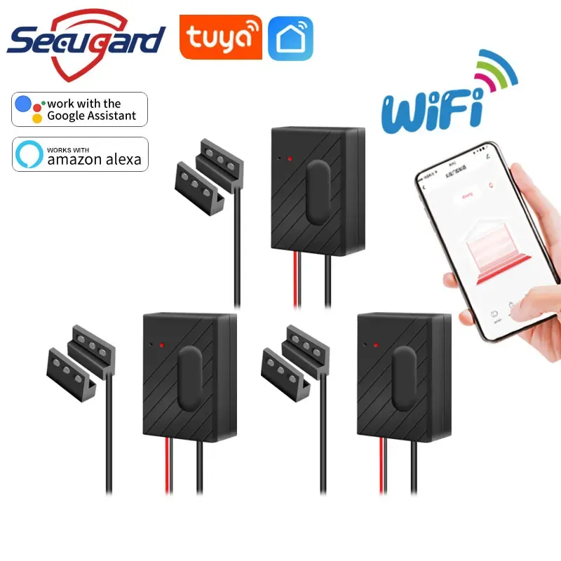 Controllo Wifi Garage Door Apri Controller Tuya Sensore per porte per la casa all'ingrosso Smart Life Switch Switch Gate Remote Control con Alexa Google