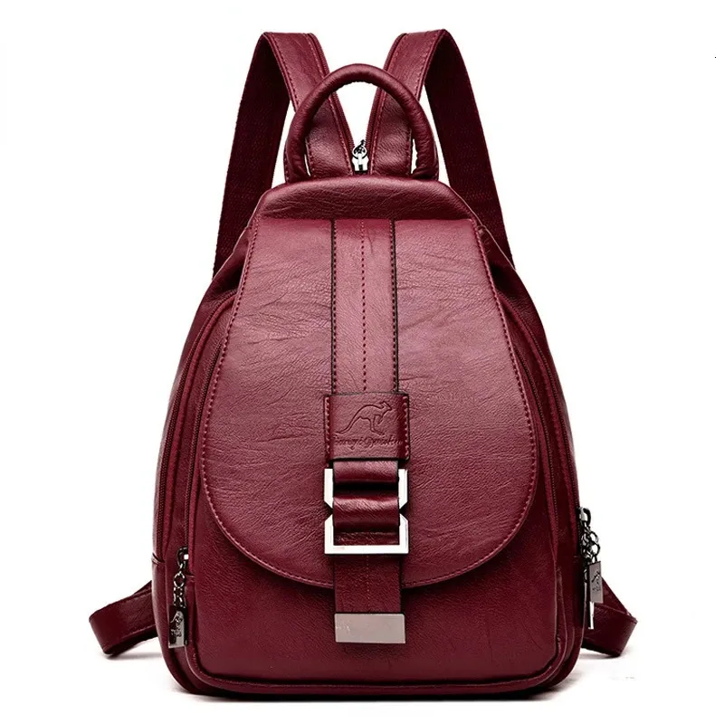 Backpack de designer Mochilas de couro feminino para meninas para adolescentes viajam de volta de volta a bolsas de folga retrô a bolsas 240329