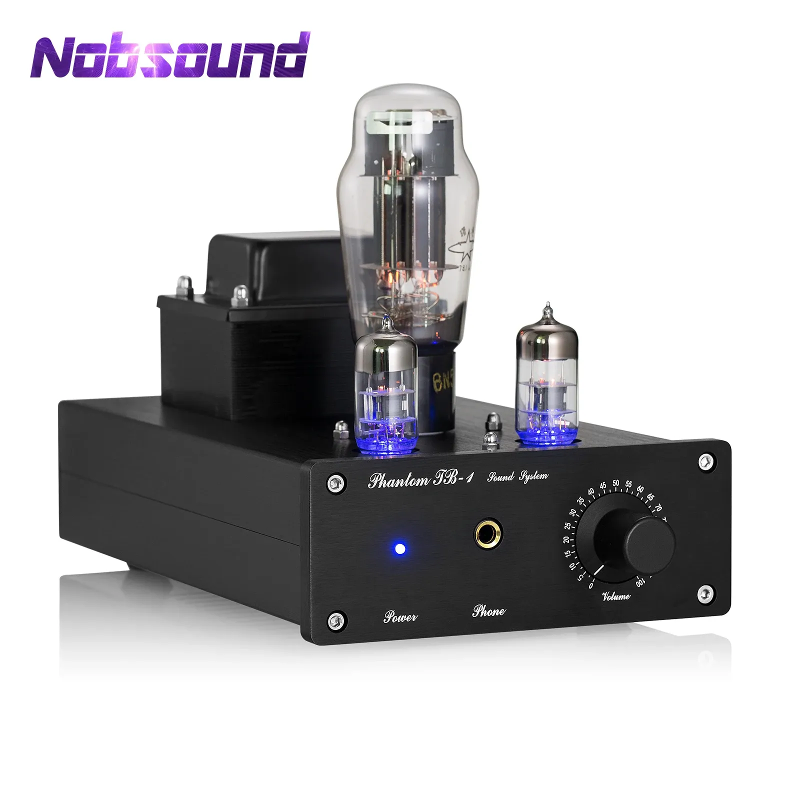 Amplifier Nobsound HiFi Pure Class A Vacuum Tube Headphone Amplifier Home Desktop Stereo Audio Amp for Headsets