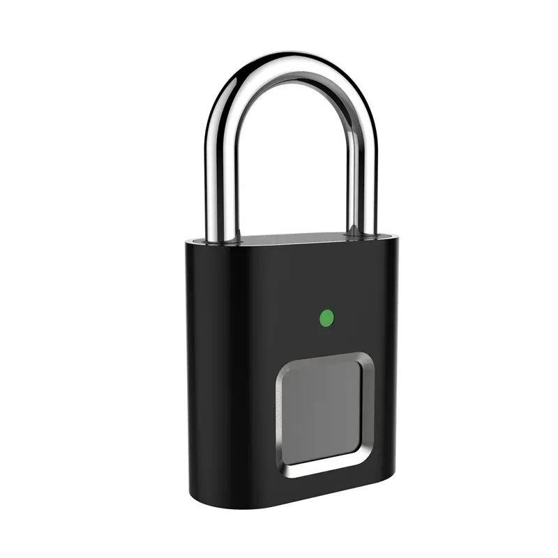 Lock mini entsperren wiederaufladbare intelligente lockschlüsselloser Fingerabdruck Schloss Antitheft Security Padlocktür Gepäck Schloss kleine Schachtel