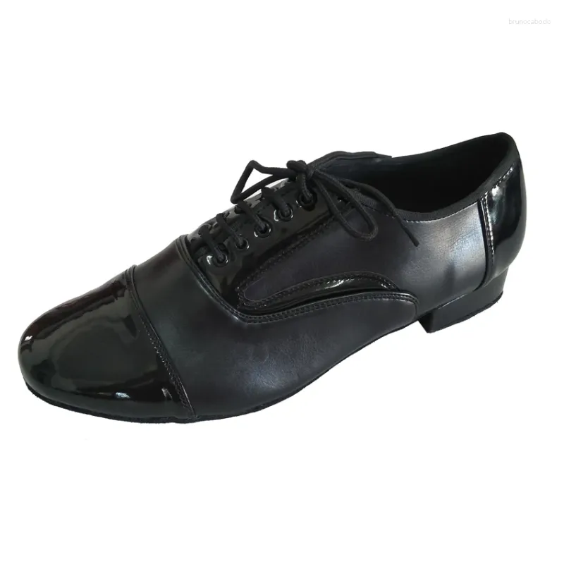 أحذية الرقص حذاء قاعة الرجال 1 بوصة كعب احترافي السالسا اللاتينية الناعمة الوحيدة الالتزام الاجتماعية للرقص للرجال