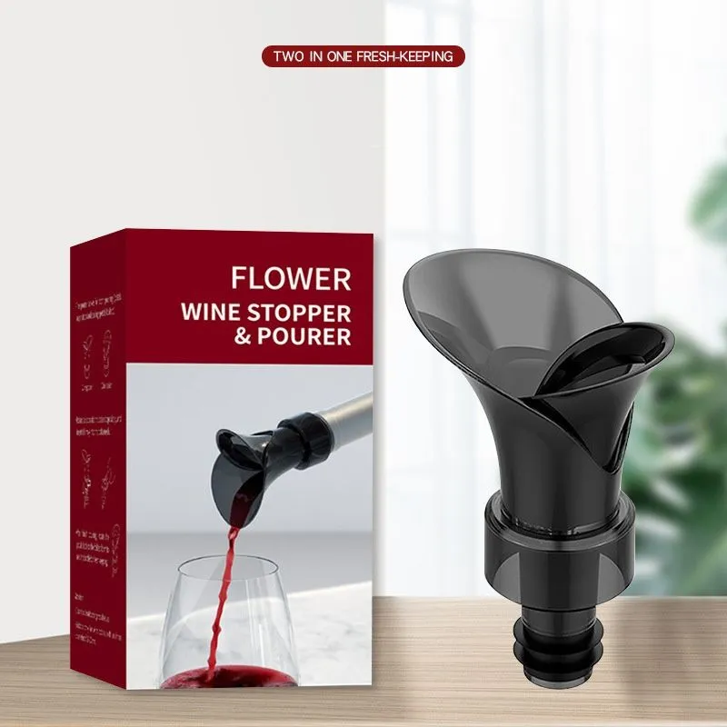 ABS Wine Aerator Pourer Premium Aerating Pourer Red Wine Decanter Cap Spout Stopper Bottle Mouth Dispenser Decanter