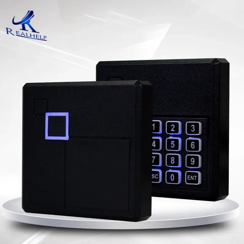 Czytniki Wodoodporne 13,56 MHz Czytnik kart inteligentnych dla systemów bezpieczeństwa fizycznego czytnik biometryczny z bliską klawiatury Wejdź na zewnątrz