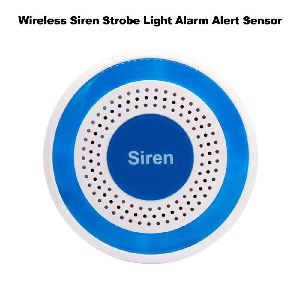 Detector Taiboan Wireless 433MHz Sirene Strobe Light Alarm Alert Sensor 85DB Binnen Alarm Hoorn voor 433 MHz Home GSM Beveiligingsalarmsysteem