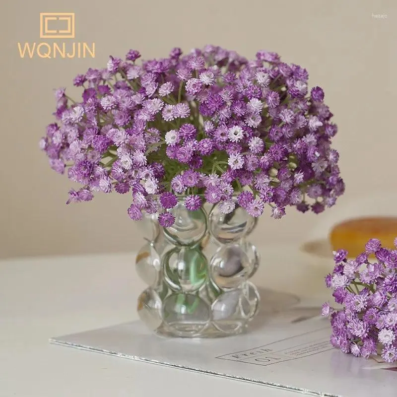 Decoratieve bloemen 3 stks/lot Babysbreath Kunstmatige bloem mini Gypsophila Hoge kwaliteit DIY voor trouwhuis Decorts nep Plantarrangement