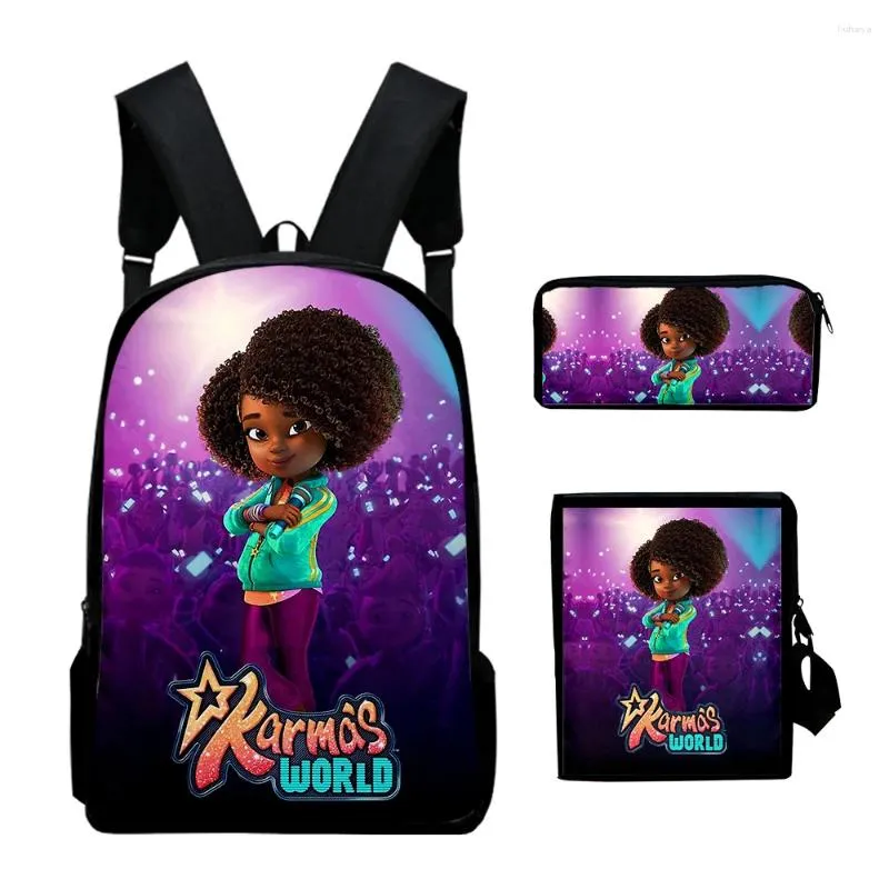 K Karmas World 3D Print Encanto Backpack Set Includes 3 School Bags