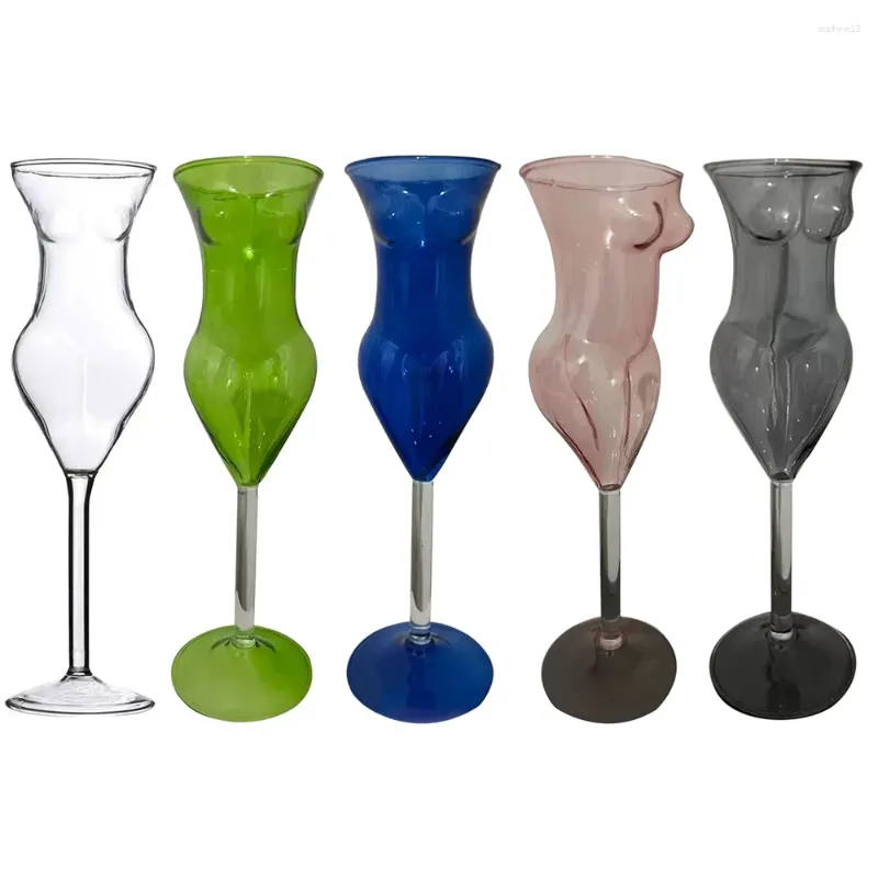 Wine Glasses 200ml Glass Goblet Body Shape Cocktail Creative Women Shaped Champagne For Home Party Bar Club