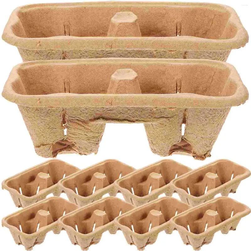 Copas descartáveis palhas 50pcs Take-Out Tool Bandey Beverage Carrier Carry for Delivery Drinks