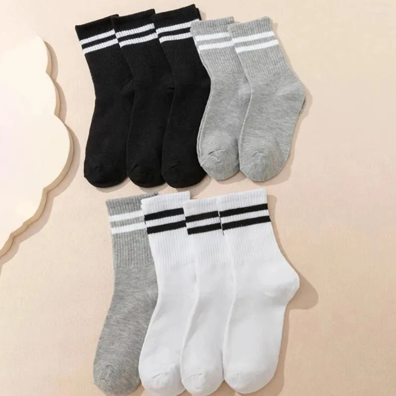 Chaussettes pour hommes 9 paires en milieu de longueur Barres parallèles mode Volyme Ventières femmes cheville respirante de haute qualité court