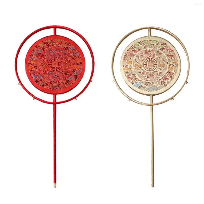 Decorative Figurines Chinese Wedding Hand Fan Semi Finished Handmade Bamboo Frame