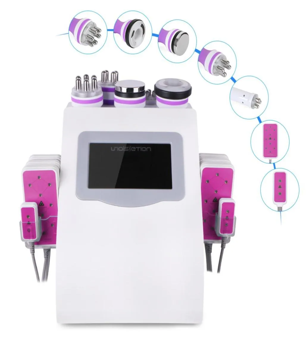 6in1 Cavitazione ad ultrasuoni RF RF Radio Frequenza Sovoca grasso Delizio Beauty Massage Massaggio Cellulite Rimozione Care della pelle9743861