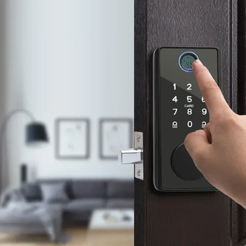 Заблокировать Smart Door Lock Ttlock /Tuya Electrical Finger -отпечатки приложения приложение отпечаток пальцев Password IC Card NFC без ключа разблокировать домашнюю дверь блокировку дверей