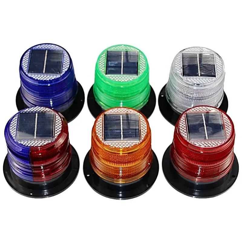 Solar-Powered LED Ceiling Light for School Buses and Car Alarms Strobe Warning Beacon with Flashing Indicator