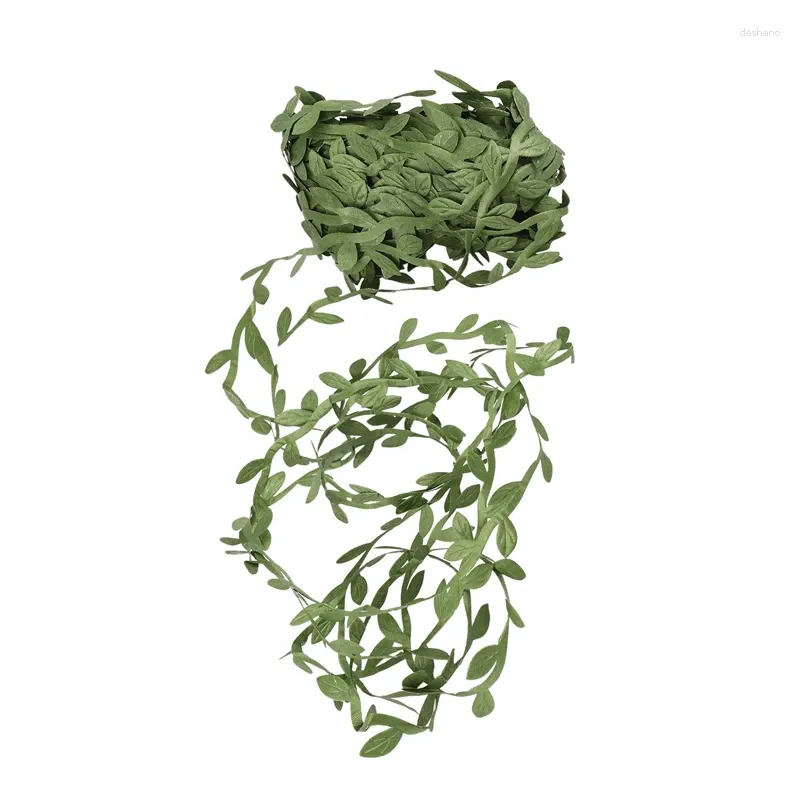 Promotion de fleurs décoratives!20m Home Decor Garland Plantes artificielles Vine Fake Foliage Creeper Green Ivy Wedding Couronne Accessoires