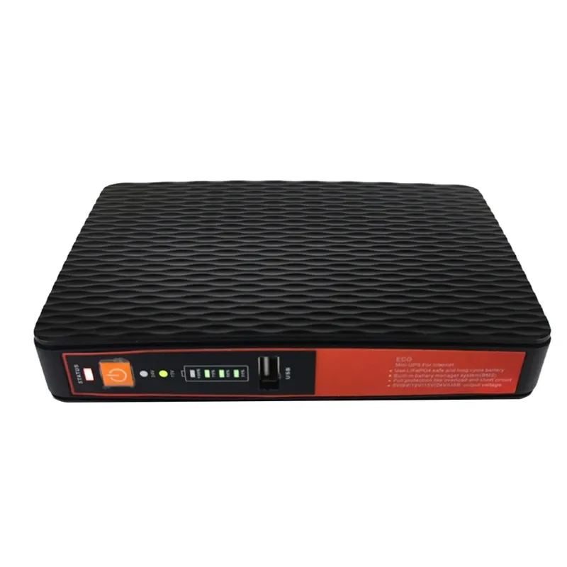 Aksesuarlar 5V 9V 12V 24V Kesintilemez Güç Kaynağı Mini UPS LAN POE 8800mAH WiFi Yönlendirici için Pil Yedekleme CCTV