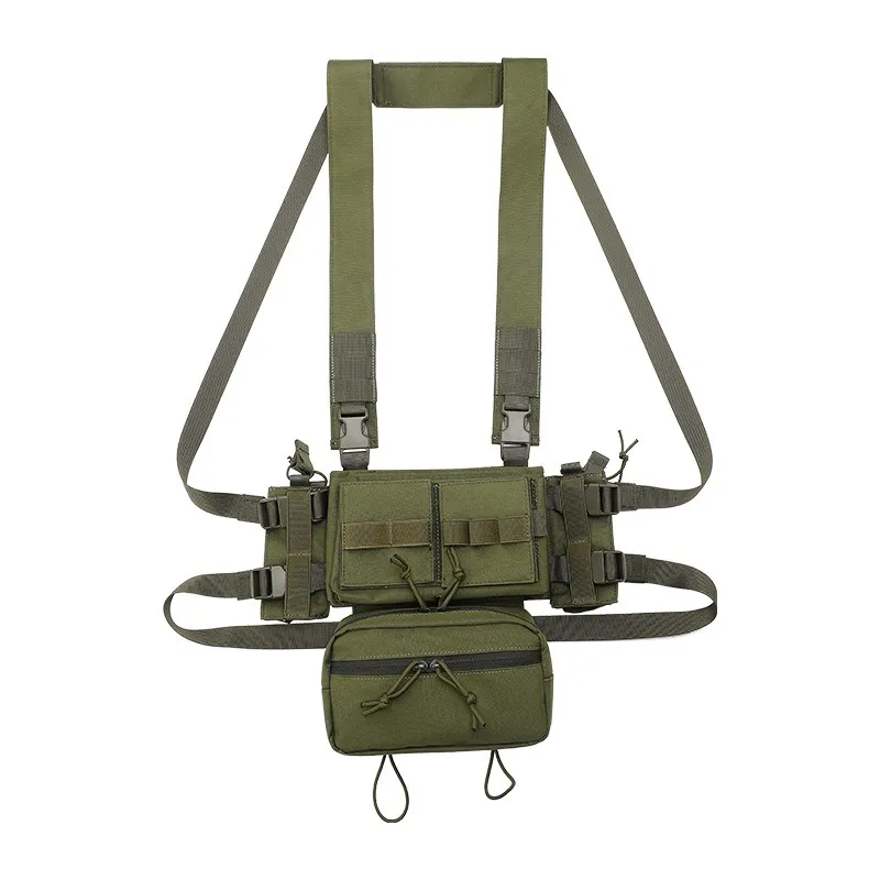 MK3 outdoor tactical belly bag multifunctional sports chest hanging quick drying waterproof nylon camouflage vest for training AK/74M