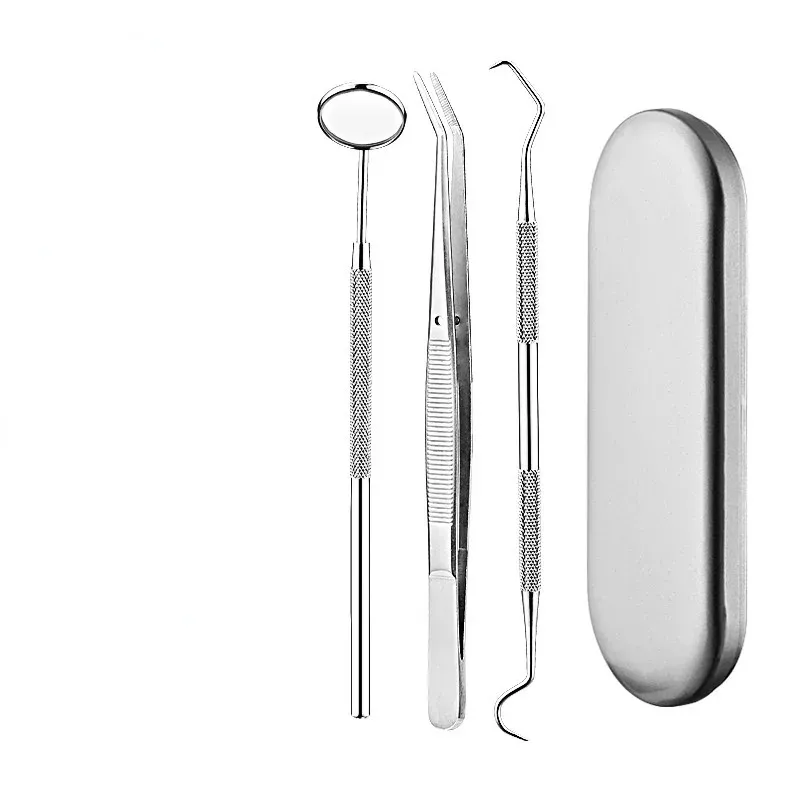 2024 5st Dental Tool Set Mouth Mirror Pincezers Probe Dental Kit Instrument Dental Pick Dentist Förbered Tool Tooth Cleaning Tool - Dental