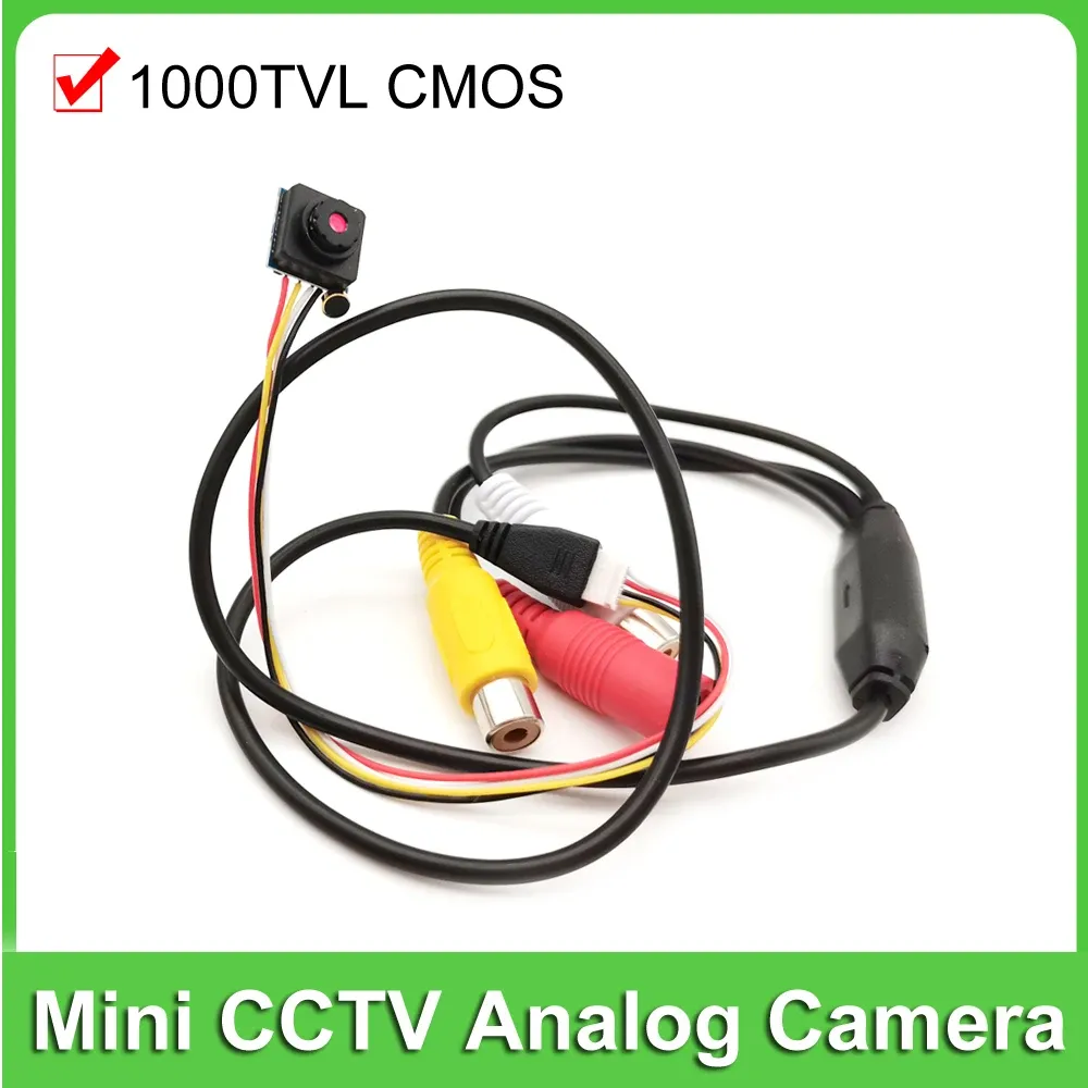 カメラミニアナログカメラ1000TVL CMOSスモール12*12mmスーパースモールセキュリティCVBSカメラホームセキュリティ監視ビデオカメラ