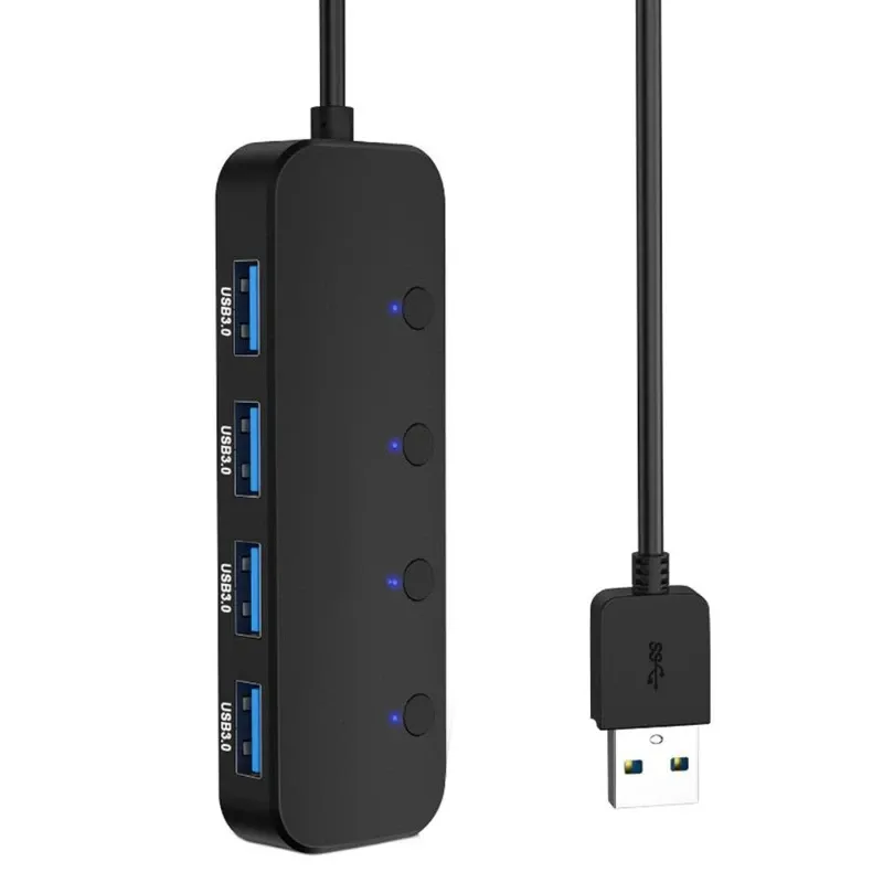Finders Universal USB do USB 3.0 Hub z 4 osobnymi portów sterowania dla laptopa komputera Digtal Extender rozdzielacz