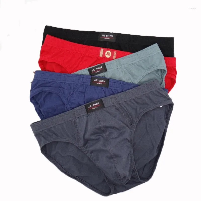 Underpants 5Pcs/Lot Summer Men Pnties Cotton Mens Briefs Plus Size Underwear 4XL/5XL/6XL Men's Comfortable Breathable