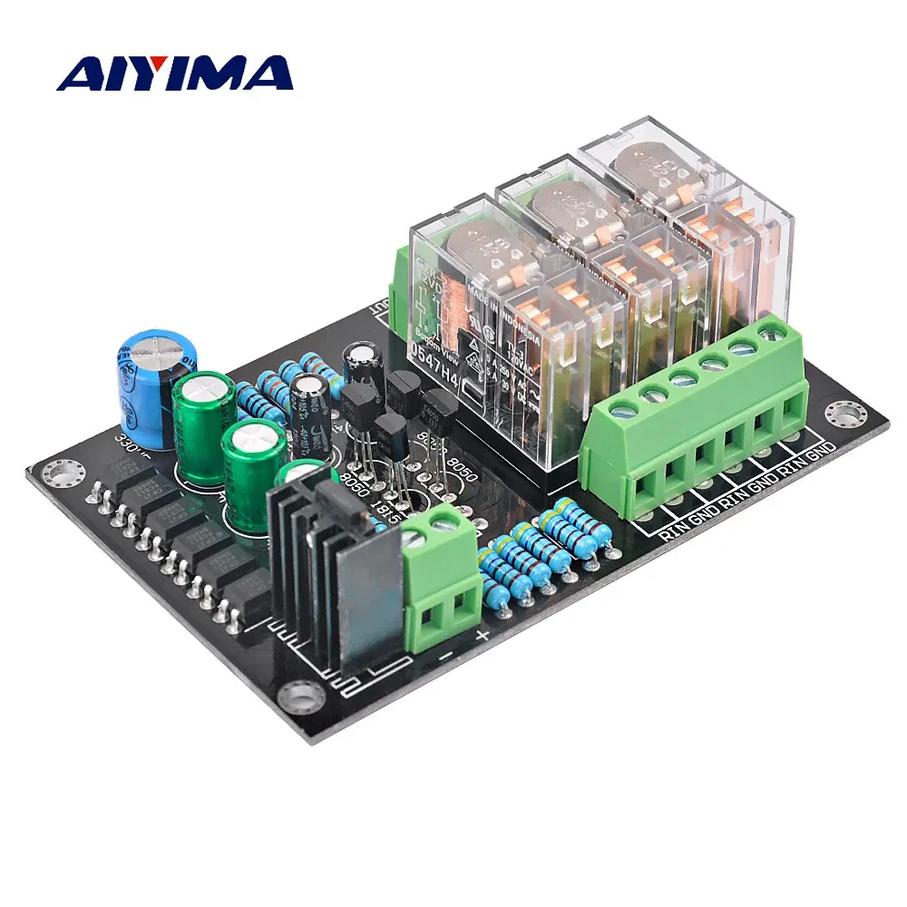Amplificador AIYIMA 300W Audio Audio Board de protección de altavoces con 3 canales de Relay 3 canales DC Board para amplificador digital DIY