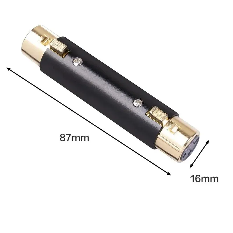 New XLR Female To Female, XLR Female To 3 Pin Female Adapter Changer Connector,for Stereo Microphone Cable