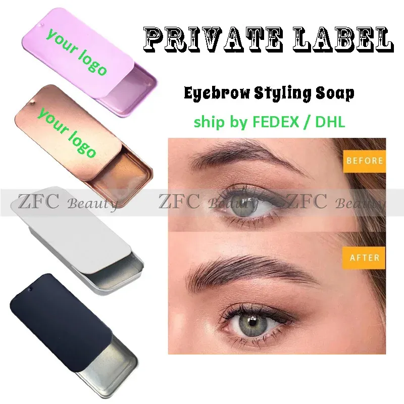 Spazzoli di FedEx all'ingrosso Pomata Pomata Spesale per sopracciglia Naturale Waterproolash Eyelash Regrewth Wax Soap etichetta private etichetta privata