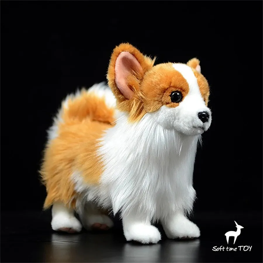 Cute Cuddly: Realistic Pomeranian Dog Plush Lifelike Puppy