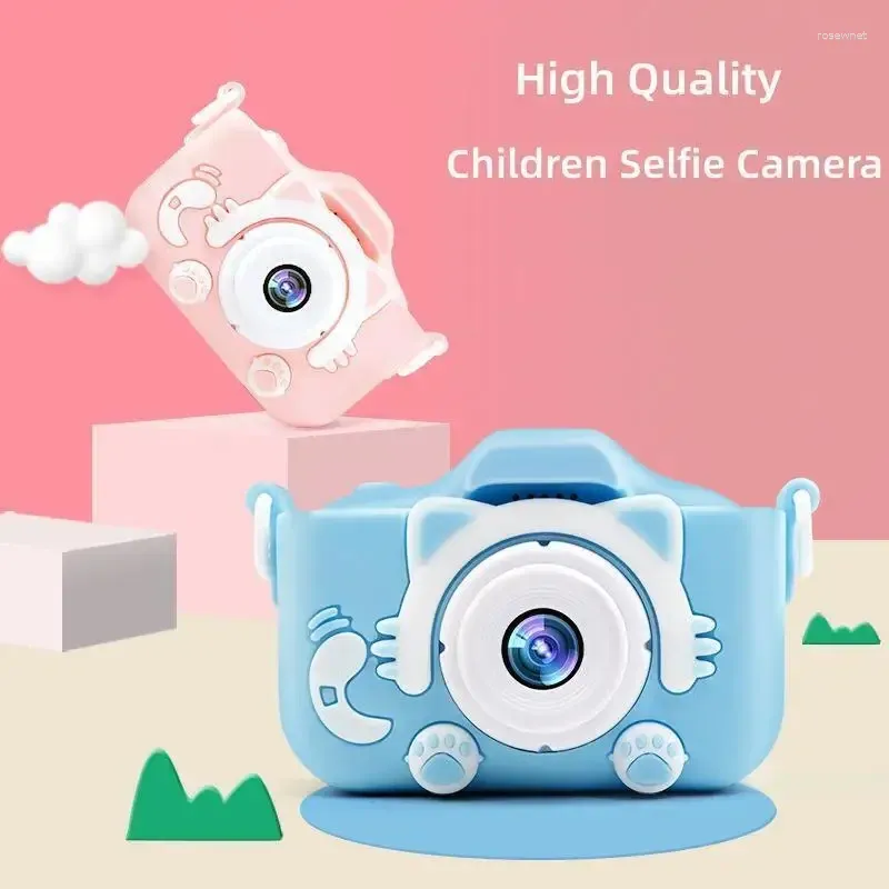 Цифровые камеры дети 1080p HD Экран Двойной камера селфи для детей на открытом воздухе подарки на день рождения камара