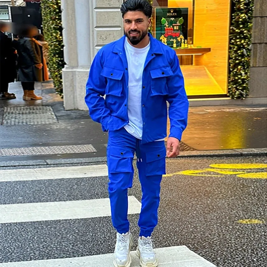 DHgate.com:Mens Cargo Pant and Jacket Set: 2-Piece Spring