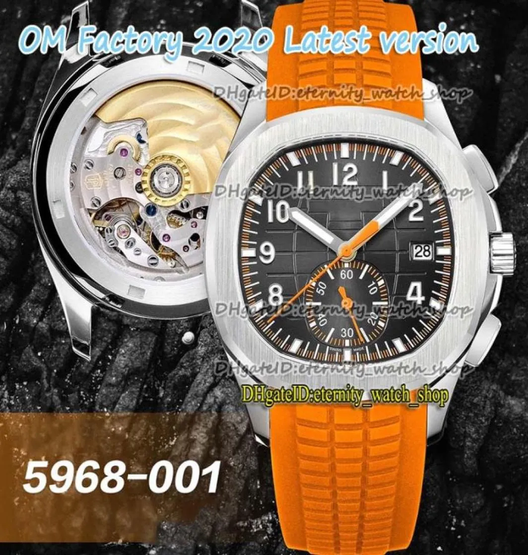 OMF 2020 Super version Sport Watches 5968A001 Gradients Dial ETA 7750 CH 28520 Chronograph Automatic 5968 Mens Watch Steel Case 8992456