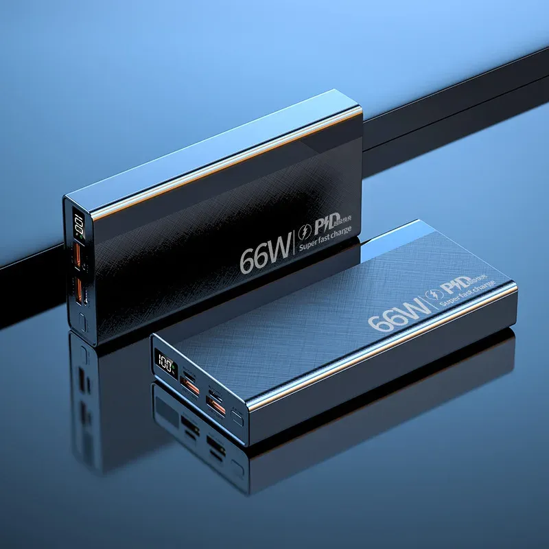 KOVOL Powerbank 50000mAh – 66W Schnellladung, 2 Anschlüsse, Für Alle Handys