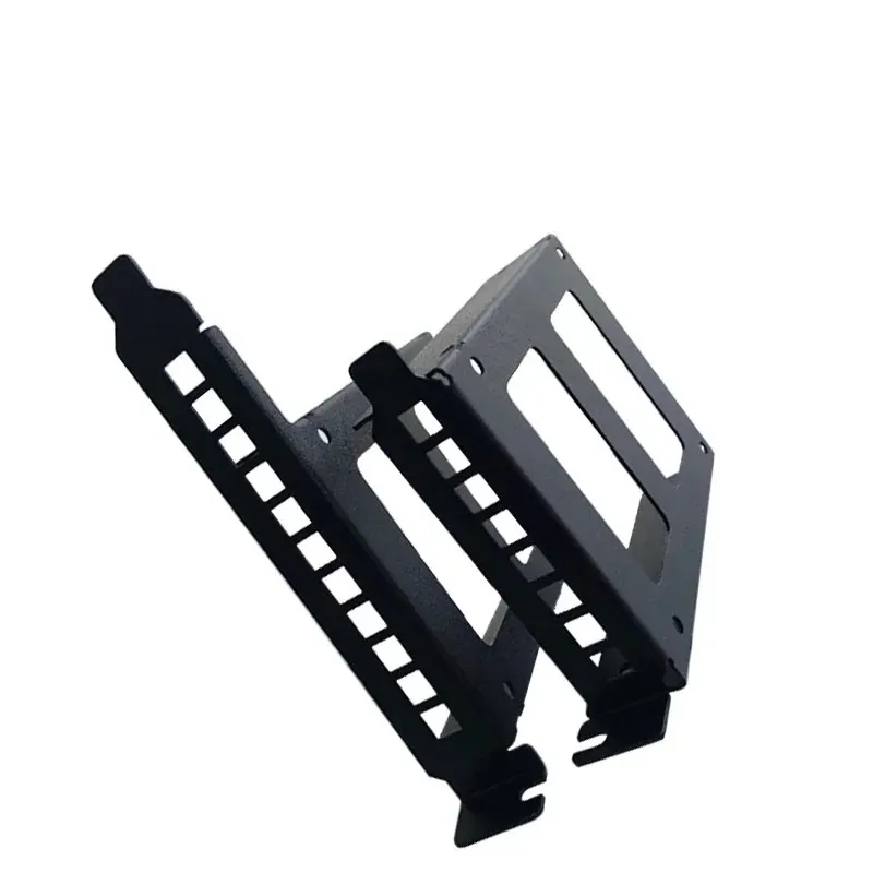 Metal PCI Slot 2,5 polegadas IDE/SATA/SSD/HDD Painel traseiro Painel de montagem de suporte do disco rígido Caddy do adaptador de disco rígido com cabo de dados SATA