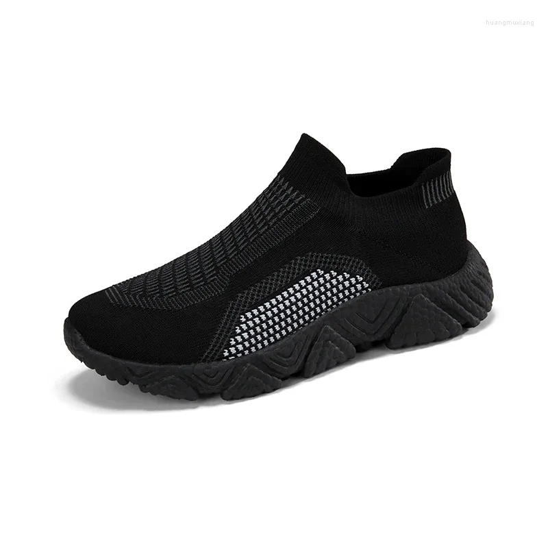 Scarpe casual Coppia Mesh Slip-On For Men Light traspirante da uomo a piedi esterno Sport Sneakers Scarpe vulcanizzate maschili