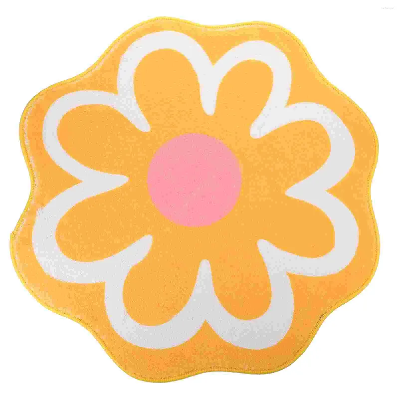 Carpets Carpet Home Tapis de lit de fleurs décor côté décor en forme de sol de sol bain doux décoratif el