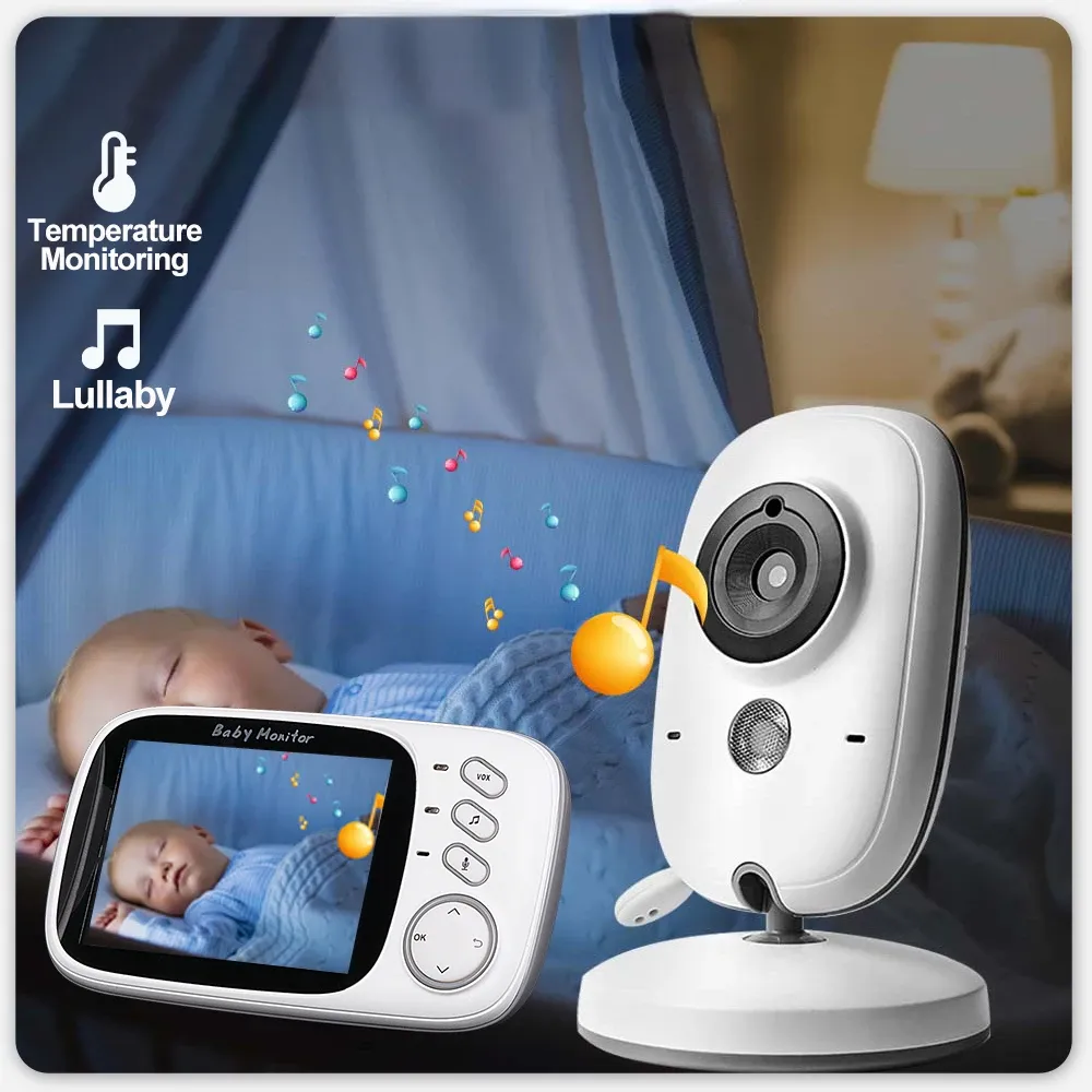 شاشات 3.2 بوصة VB603 فيديو مراقبة الطفل 2.4G لاسلكي مع شاشة LCD 2 Way Audio Talk Night Vision Surveillance Camera Camera Babysitter