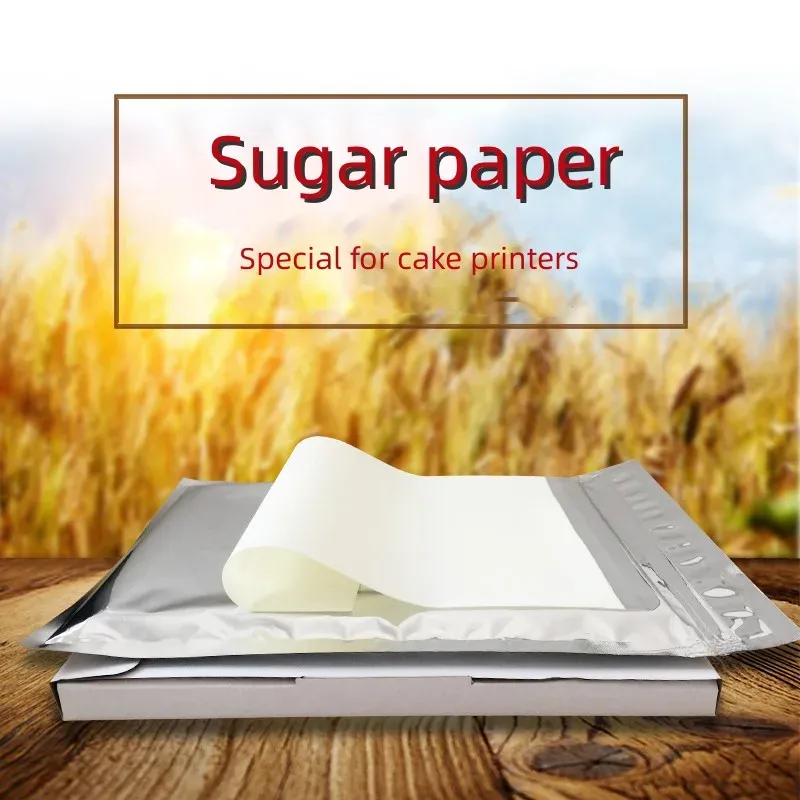 Papel mais grosso de papel de papel de arroz glutinoso para impressão de bolo de confeitaria de assadeira ou assado para invólucros de doces